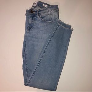 Donating Tonight! Frame Raw Hem Low Rise Jeans